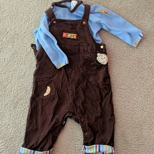 2 piece overall matching set